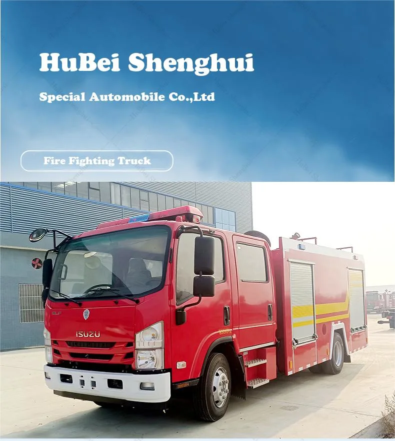 Japen Brand Foam and Water Tank Fire Fighting Truck 5000L 8000L Fire Rescue Fighting Equipment Special Truck with Good Quality