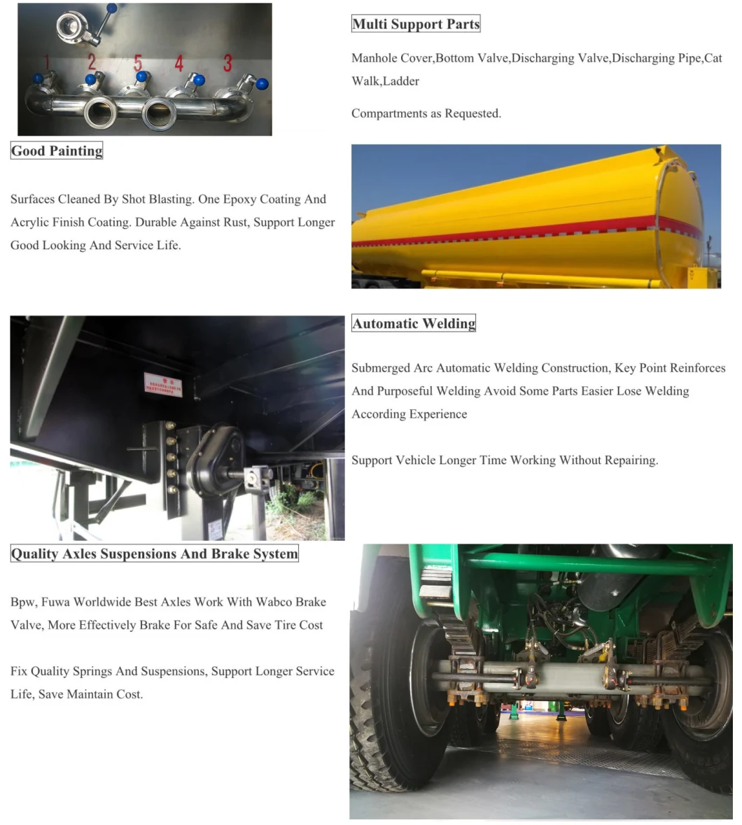 2021 Hot Selling 42000~45000liters Oil Fuel Tank Semi Trailer