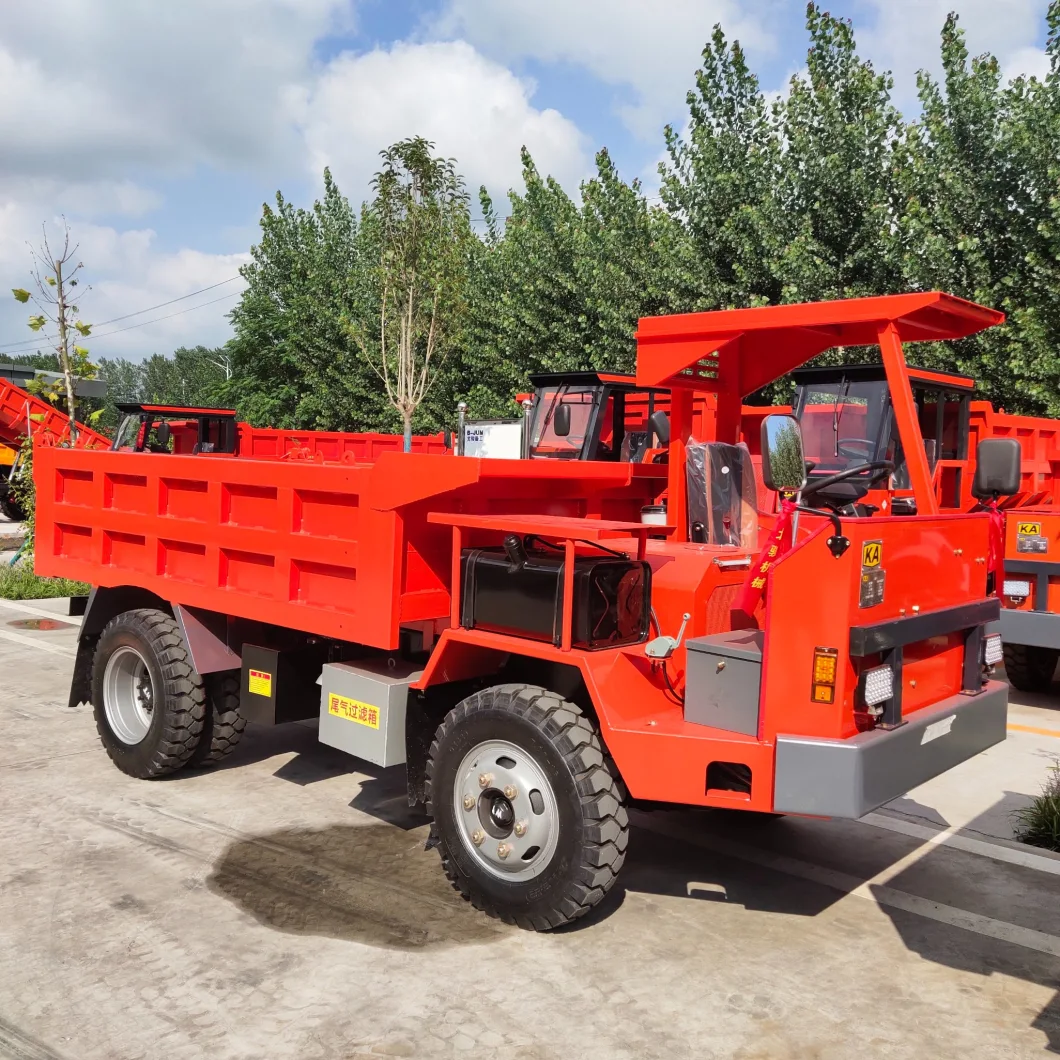 6 Tons 4X4 4X2 Mini Wheel Dump Truck Underground Mining Trucked Dumper