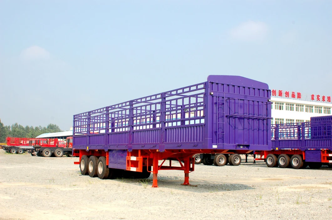 45FT 40FT 3 Axle Container 50tons Drop Side Semi Trailer