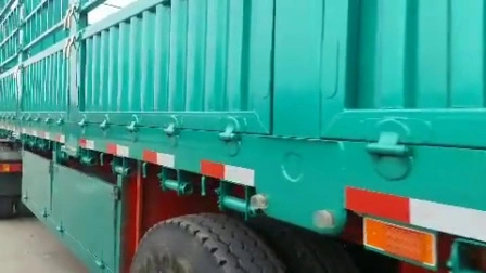 2/3-Achsen-Hochleistungs-Seitenwand/Seitenbrett/Bordwand/Zaun/Rungen-Sattelauflieger für Nutzlastkraftwagen mit Containerverriegelung